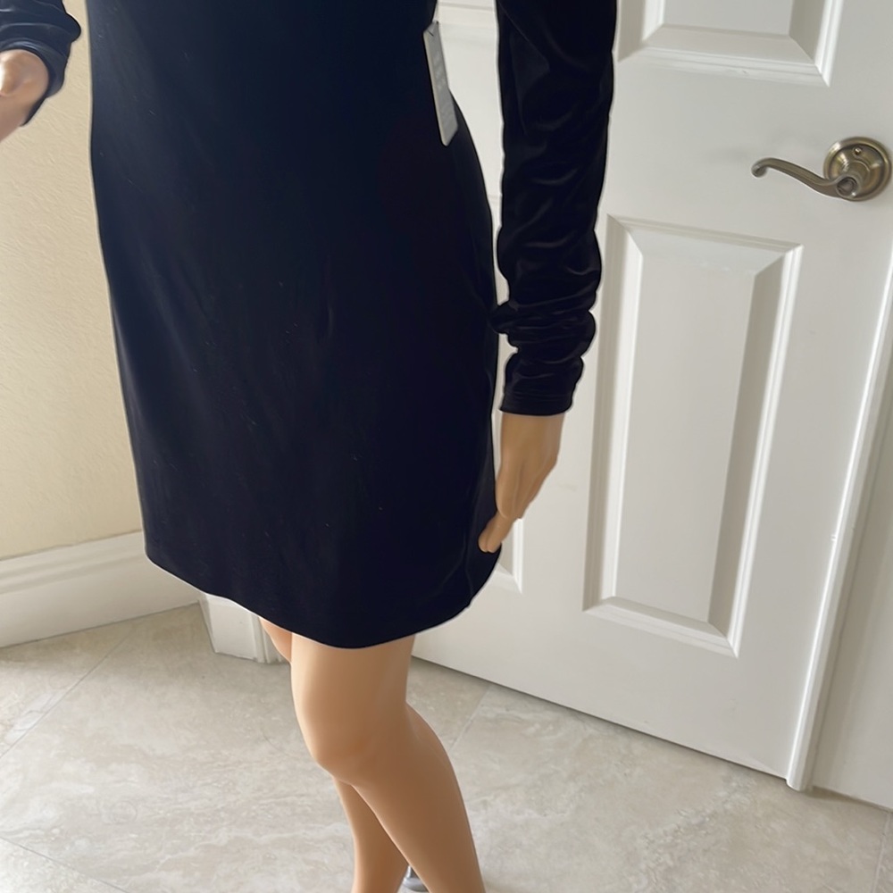 Black Velvet Party Dress - Picture 3 of 9
